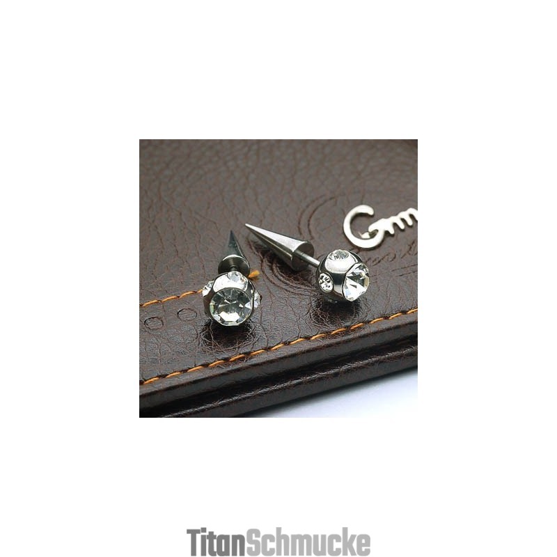 Titan Diamant Ohrringe Punktion