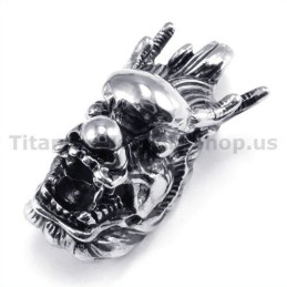 Titan-Anhänger Mit Loong-Kopf – Kostenlose Kette