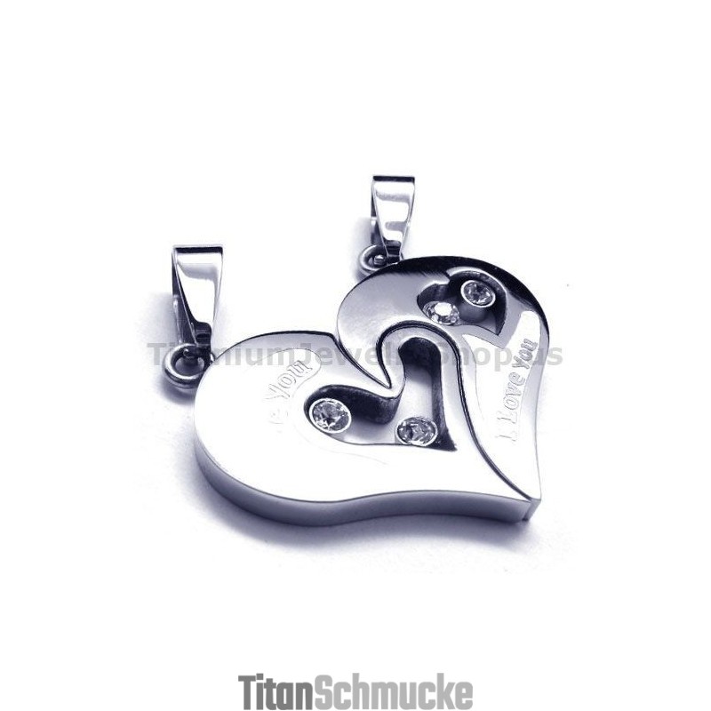 Sweetheart Titan-Anhänger Für Liebhaber Mit Diamantfreien Ketten Sweetheart Titan-Anhänger Für Liebhaber Mit Diamantfreien Ketten
