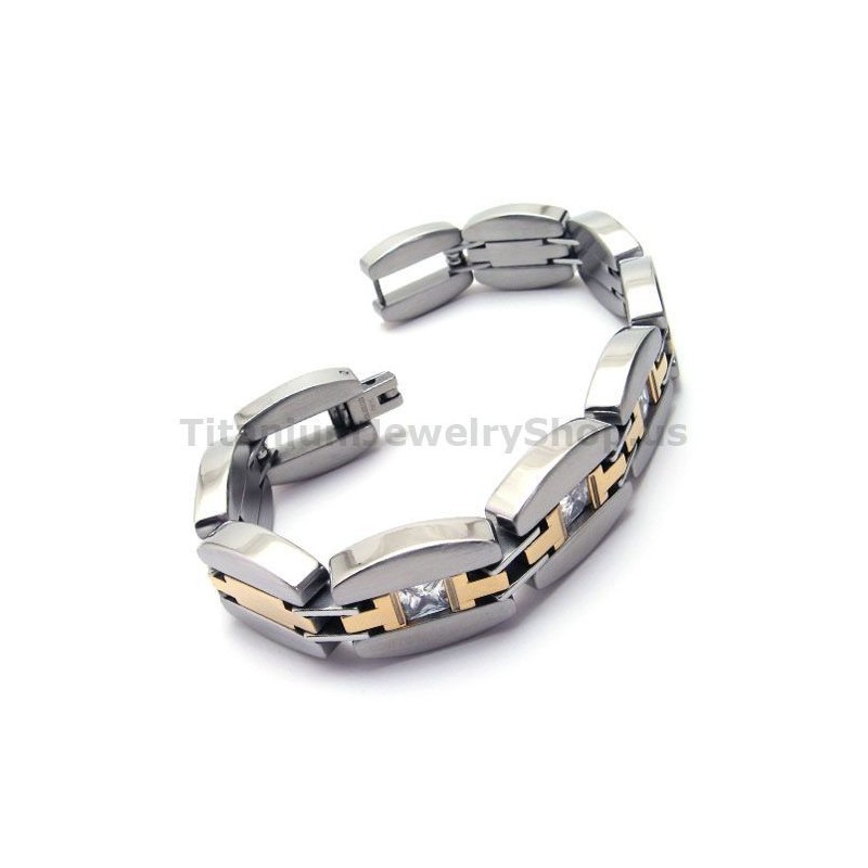 Herren Titan Armband Mit Diamanten