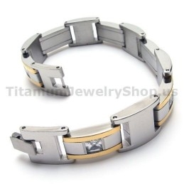 Herren Titan Armband Mit Diamanten
