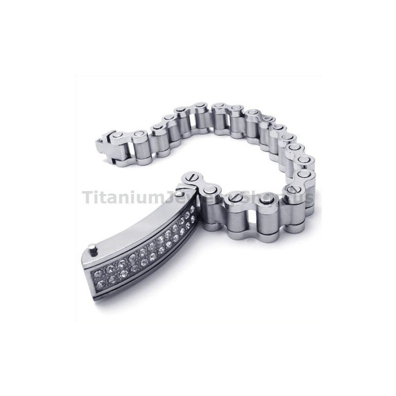 Herren Titan Armband Mit Diamanten