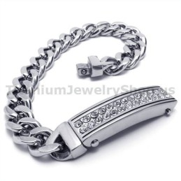 Herren Titan Armband Mit Diamanten