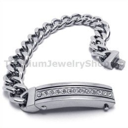 Herren Titan Armband Mit Diamanten
