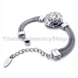 Damen Titan Armband Mit Diamanten