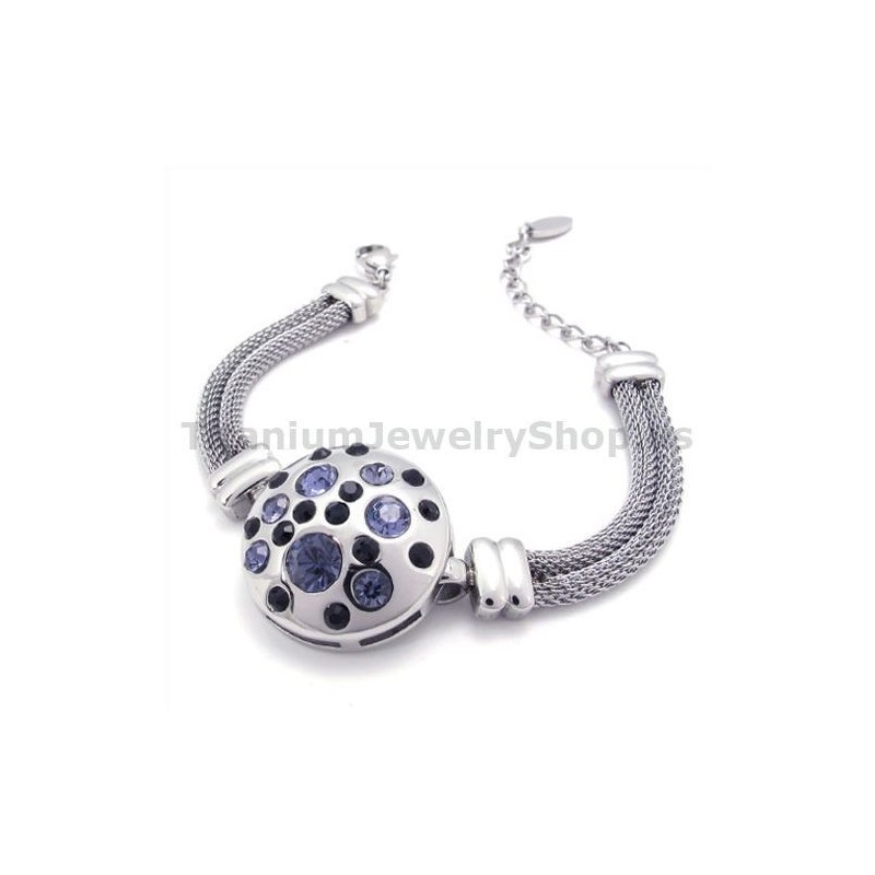 Damen Titan Armband Mit Diamanten