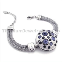 Damen Titan Armband Mit Diamanten