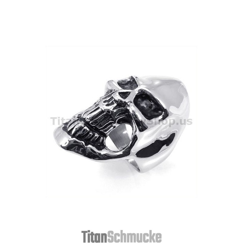 Totenkopfring Aus Titan Totenkopfring Aus Titan
