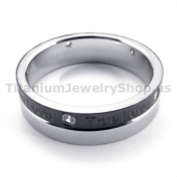 True Love Ring Aus Schwarzem Titan Mit