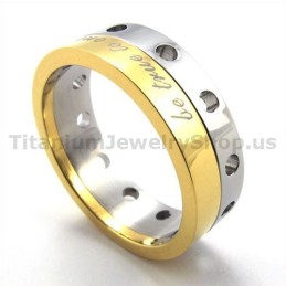 warmgelb Titanring