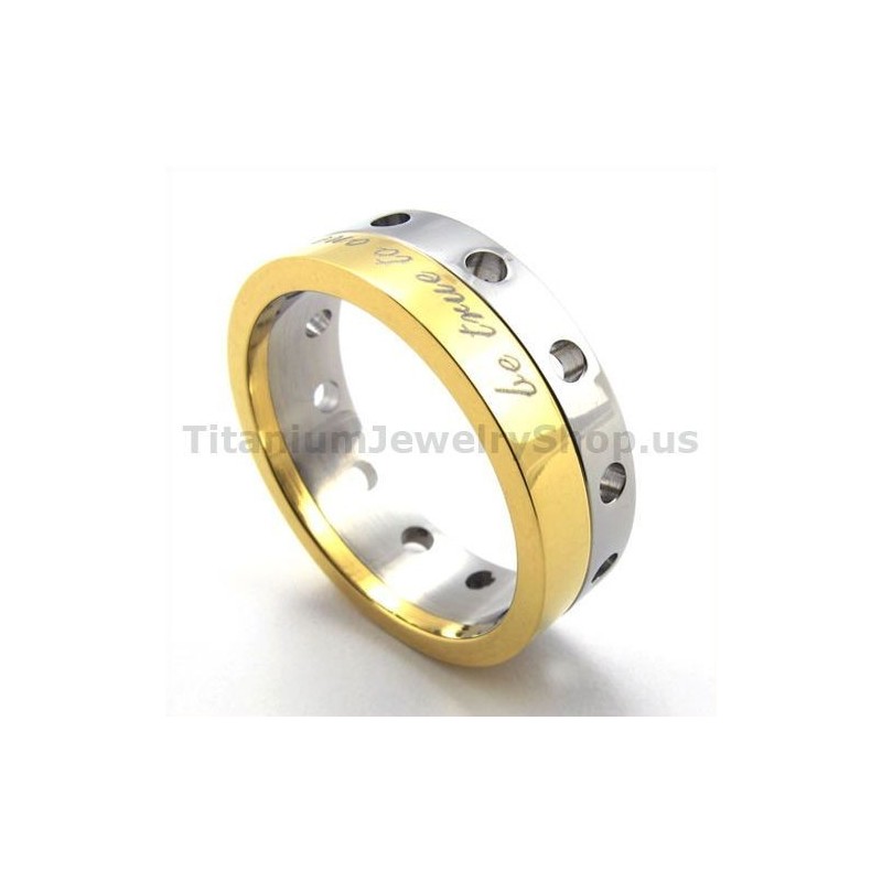 warmgelb Titanring