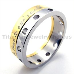 warmgelb Titanring
