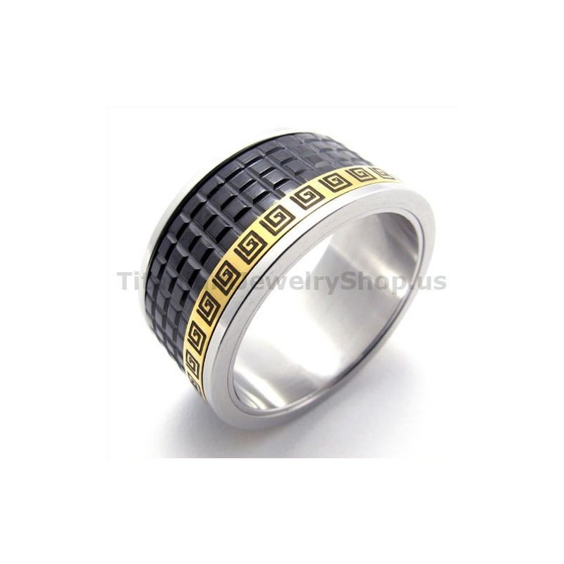 Schwarzer Titanring