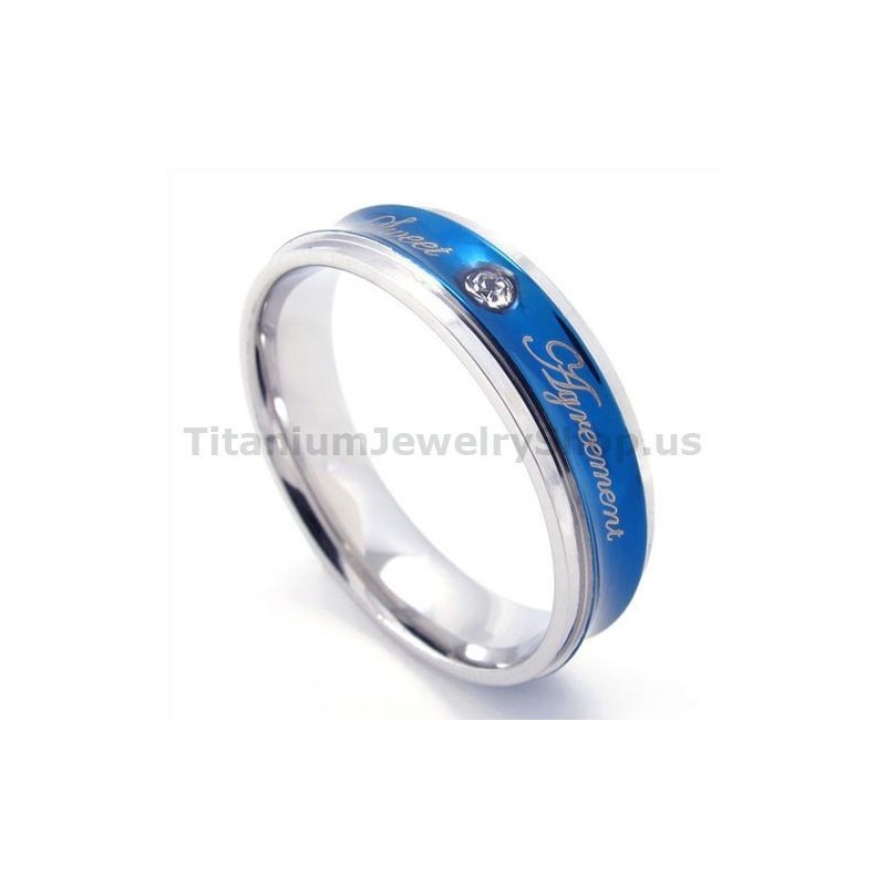 Sweetheart Titanring Mit Diamant