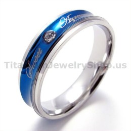 Sweetheart Titanring Mit Diamant