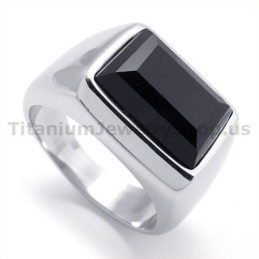Titanring Mit Zirkon