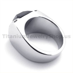 Titanring Mit Zirkon