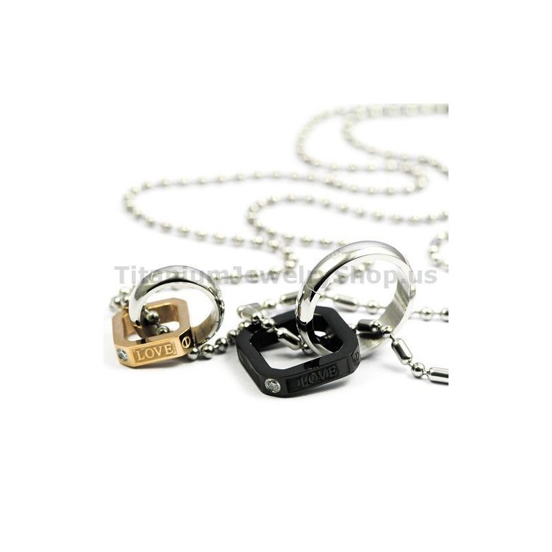 Titan-Anhänger Für Verliebte Mit Diamanten – Geschenke Zum Valentinstag – Kostenlose Ketten Titan-Anhänger Für Verliebte Mit Diamanten – Geschenke Zum Valentinstag – Kostenlose Ketten