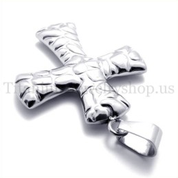 Mode Mit Kopfsteinpflaster-Muster Titan Kreuz Anhänger