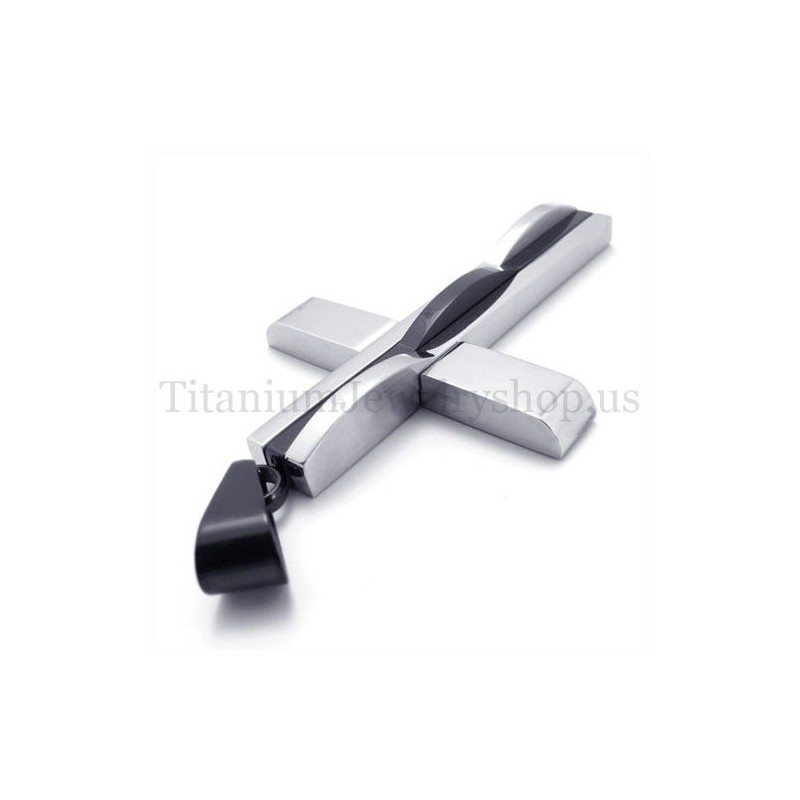 Schwarzer Fashion Man Titan Kreuz Anhänger Schwarzer Fashion Man Titan Kreuz Anhänger