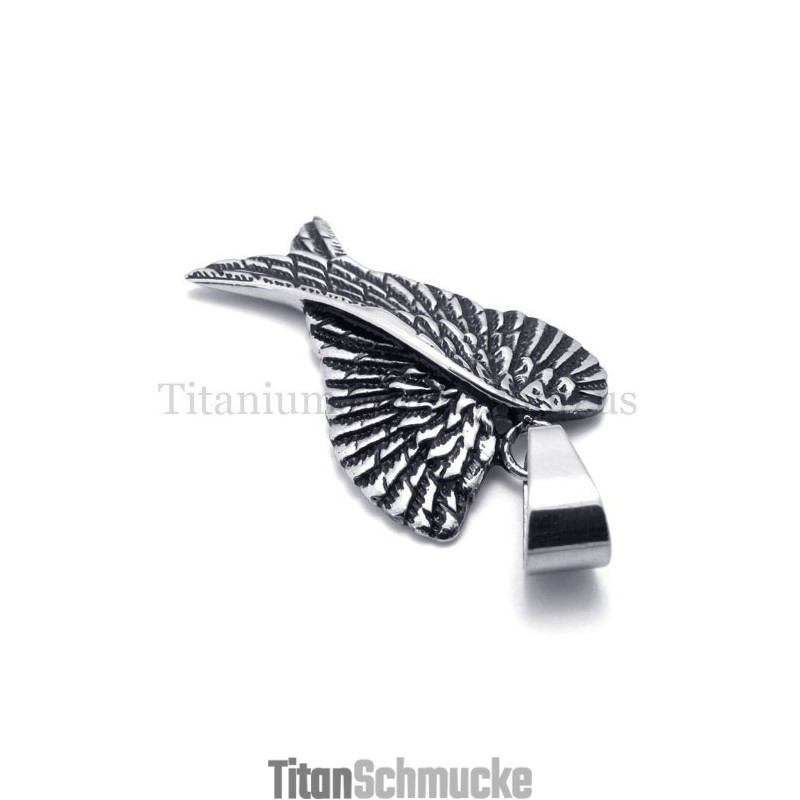 Modischer Anhänger Mit Adlerflügeln Aus Titan Modischer Anhänger Mit Adlerflügeln Aus Titan