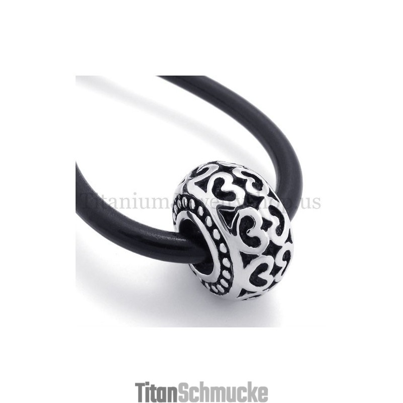 Trommelmodell Glücksperle Titan Anhänger
