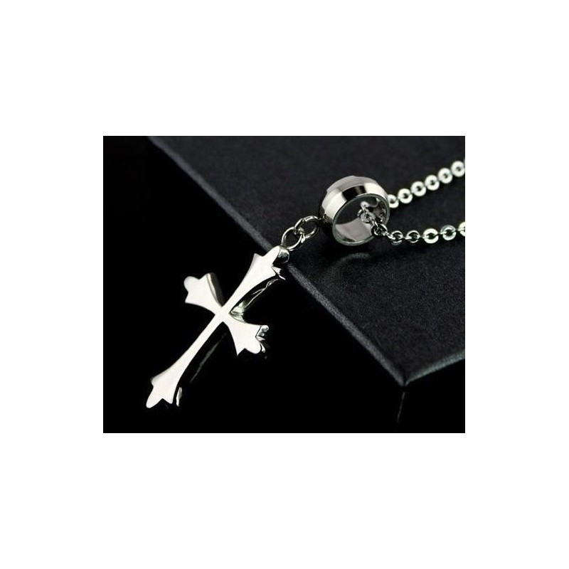 Reines Titan Herren Anhänger Und Halskette Kreuz 02