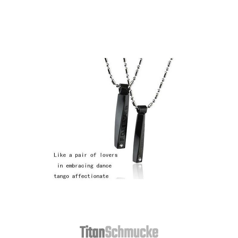 Anhänger Aus Reinem Titan Für Paare, Tango, Zärtlich