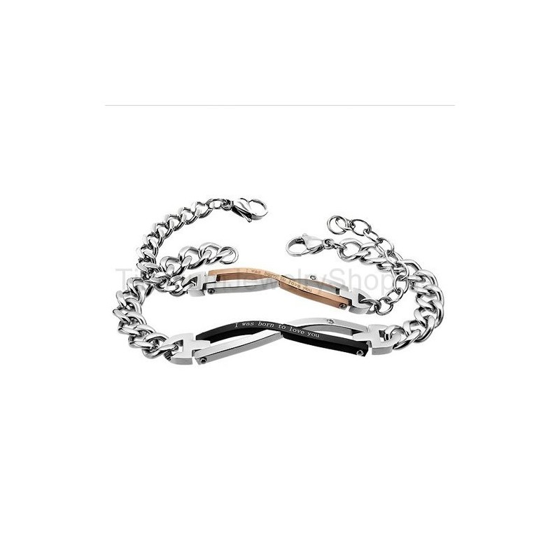 Ich Wurde Geboren, Um Dich Zu Lieben Titan-Liebhaberarmbänder