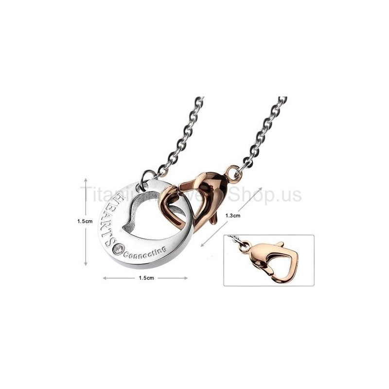 Hearts Connecting Titan-Anhänger Für Liebhaber Hearts Connecting Titan-Anhänger Für Liebhaber