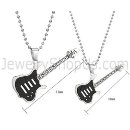 Titan-Anhänger Für Gitarrenliebhaber, Schwarz, Mit Kostenlosen Ketten, C343
