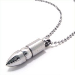 Noble Man Solid Bullet Halskette Mit Anhänger Aus Reinem Titan