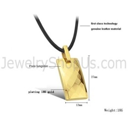 Wolfram-Gold-Anhänger Mit Kompliziertem, Facettenreichem Design C632