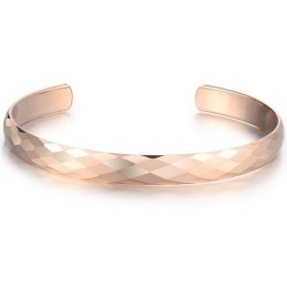 Wolfram-Armreif In Roségold, Hochglanzpoliert, C895
