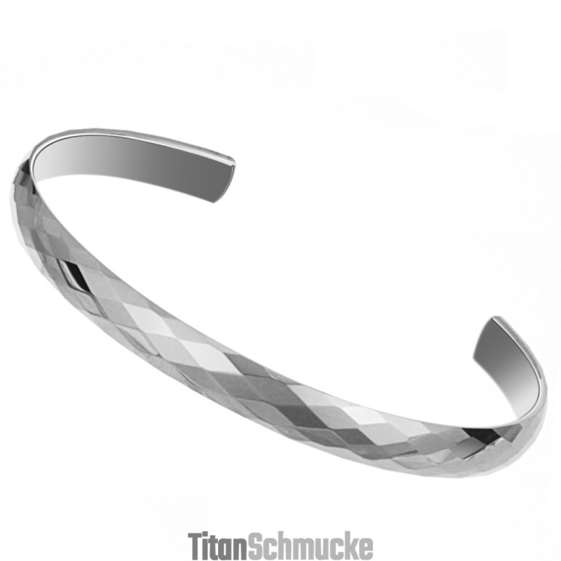 Wolfram-Silber-Hochglanz-Armreif C897