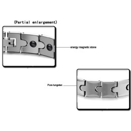 Wolfram Weizen Link Magnetisches Energie-Gesundheitsarmband C440