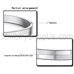 Tatanium Simple-Grid Paar Armreifen C855