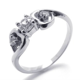 Diamant-Titanring Für Damen