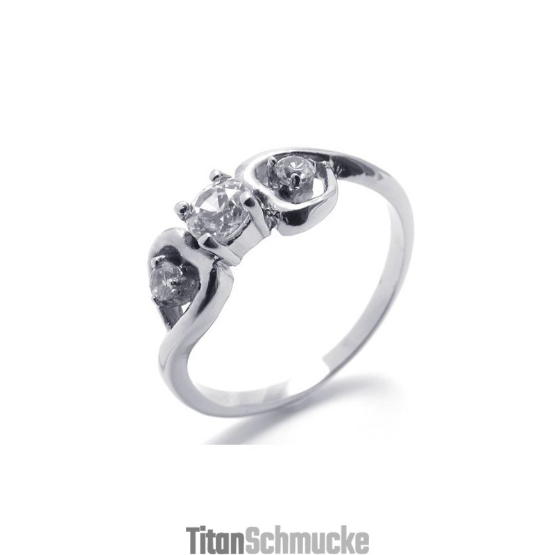 Diamant-Titanring Für Damen Diamant-Titanring Für Damen