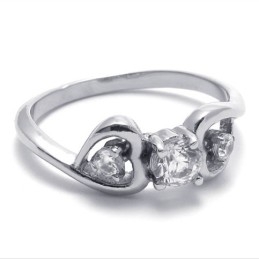 Diamant-Titanring Für Damen