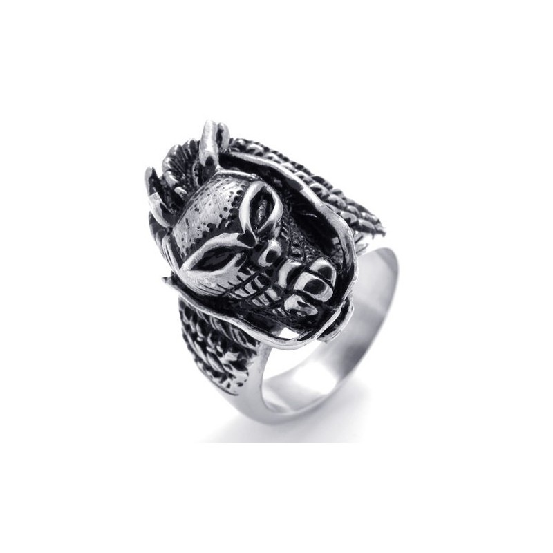 Titanring Mit Totenkopf
