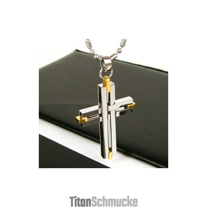 Mann Glänzendes Kreuz Reines Titan Anhänger Halskette Kostenlose Kette Mann Glänzendes Kreuz Reines Titan Anhänger Halskette Kostenlose Kette