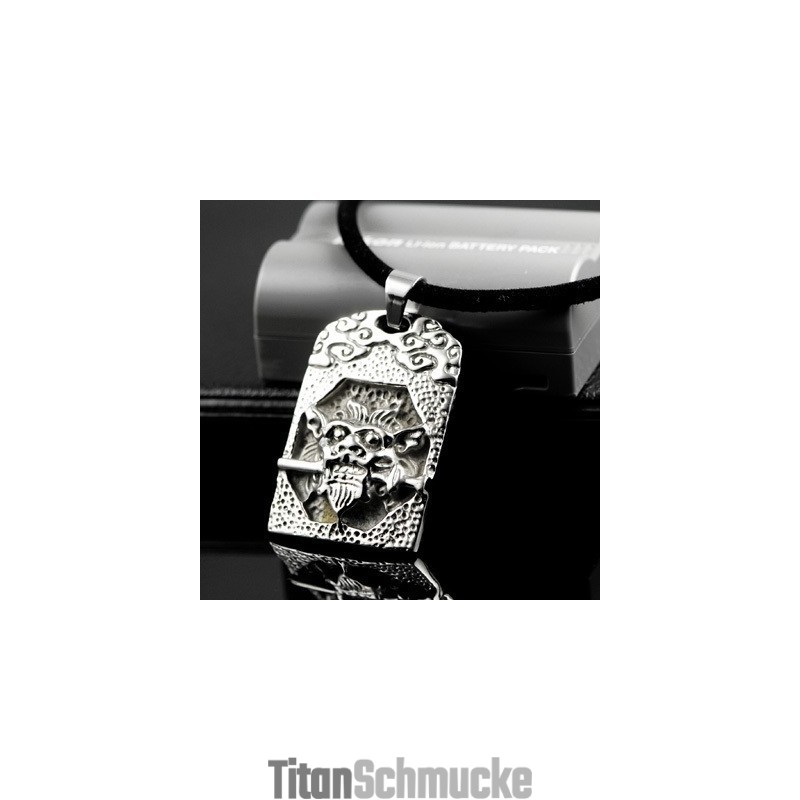 Cool Man Einzigartiger Totenkopf Halskette Anhänger Aus Reinem Titan Geschenk Cool Man Einzigartiger Totenkopf Halskette Anhänger Aus Reinem Titan Geschenk