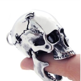 Totenkopf-Anhänger Aus Titan