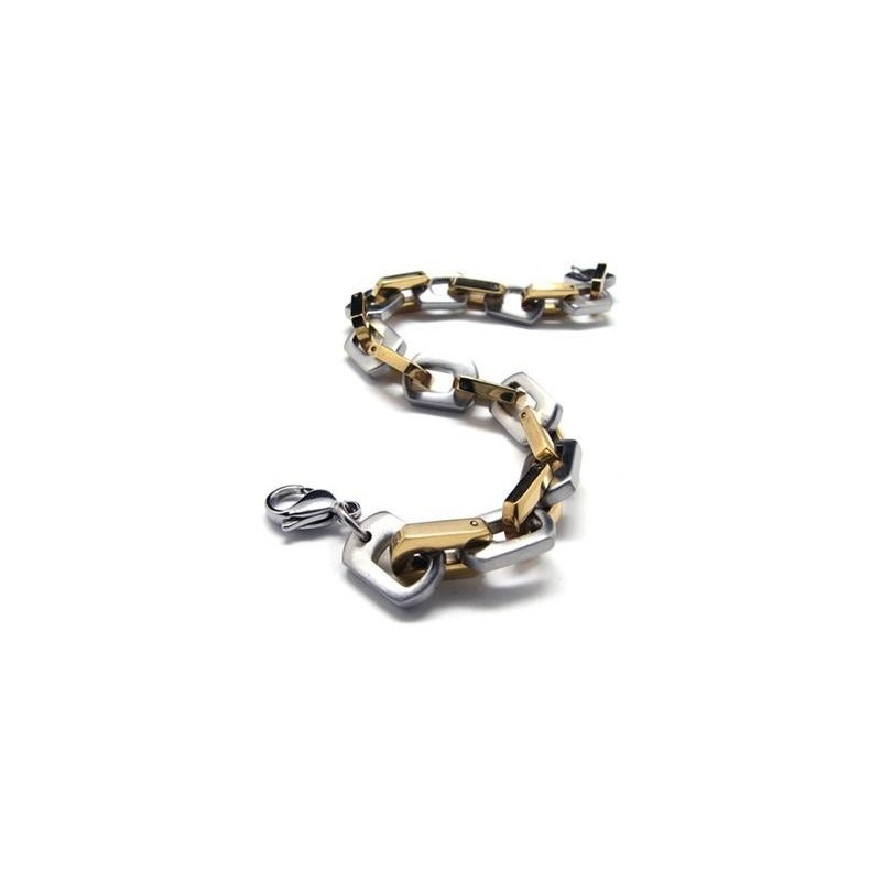 Charm-Armband Aus Reinem Titan Für Herren Und Jungen, Vergoldet Und Silberfarben