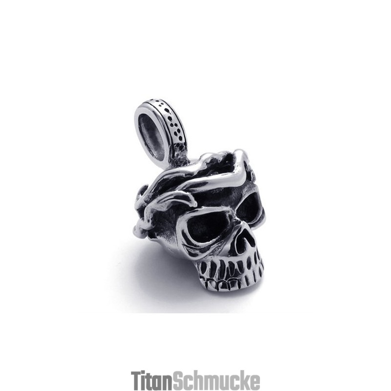 Totenkopf-Anhänger Aus Titan Totenkopf-Anhänger Aus Titan