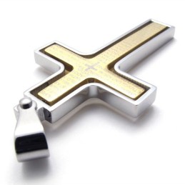 warmgelb Titan Kreuz Anhänger