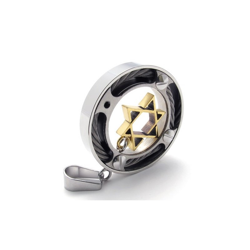 Kabelring Gold Star Lovers Titan Anhänger