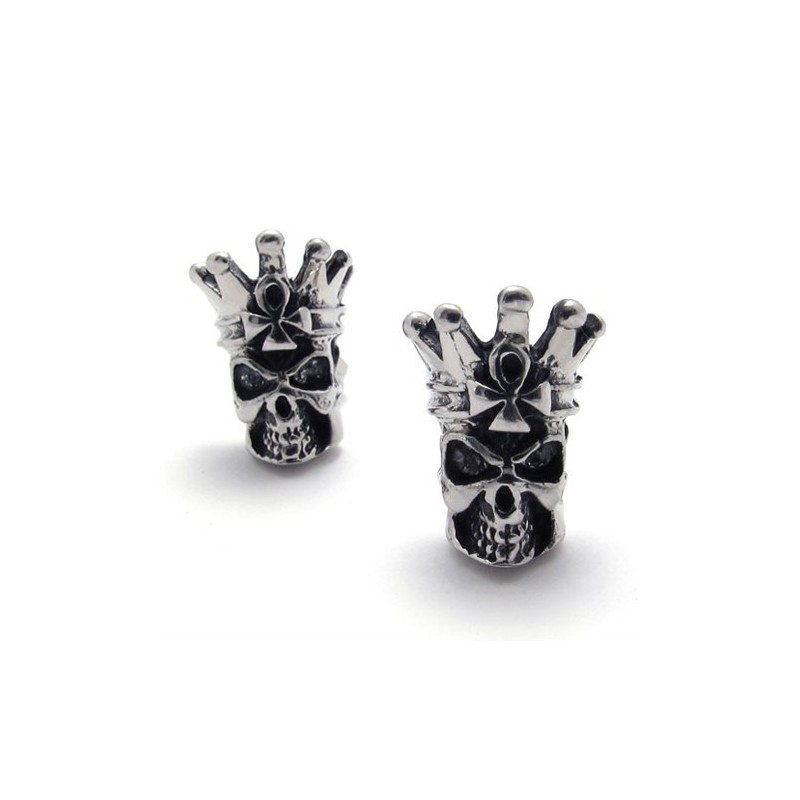 Totenkopf-Titan-Ohrringe Totenkopf-Titan-Ohrringe