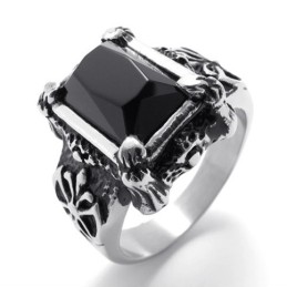 Titanring Mit Schwarzem